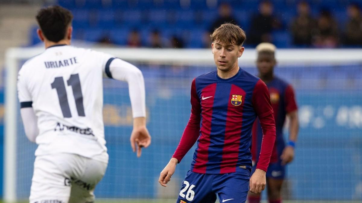 Pau Prim gozó de 43 minutos en el Barça Atlètic-Sestao
