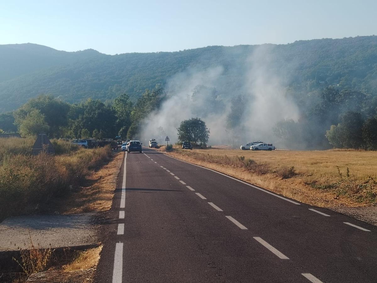 Incendio en San Román de Sanabria
