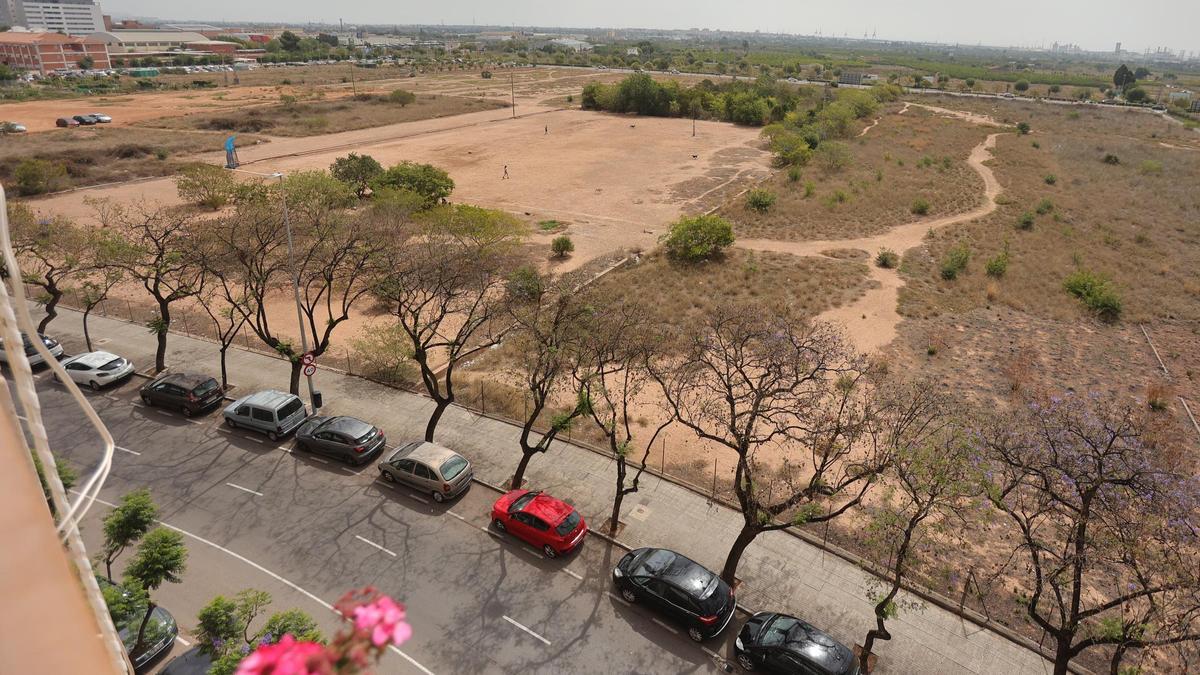 Terrenos donde se construirá el gran parque.