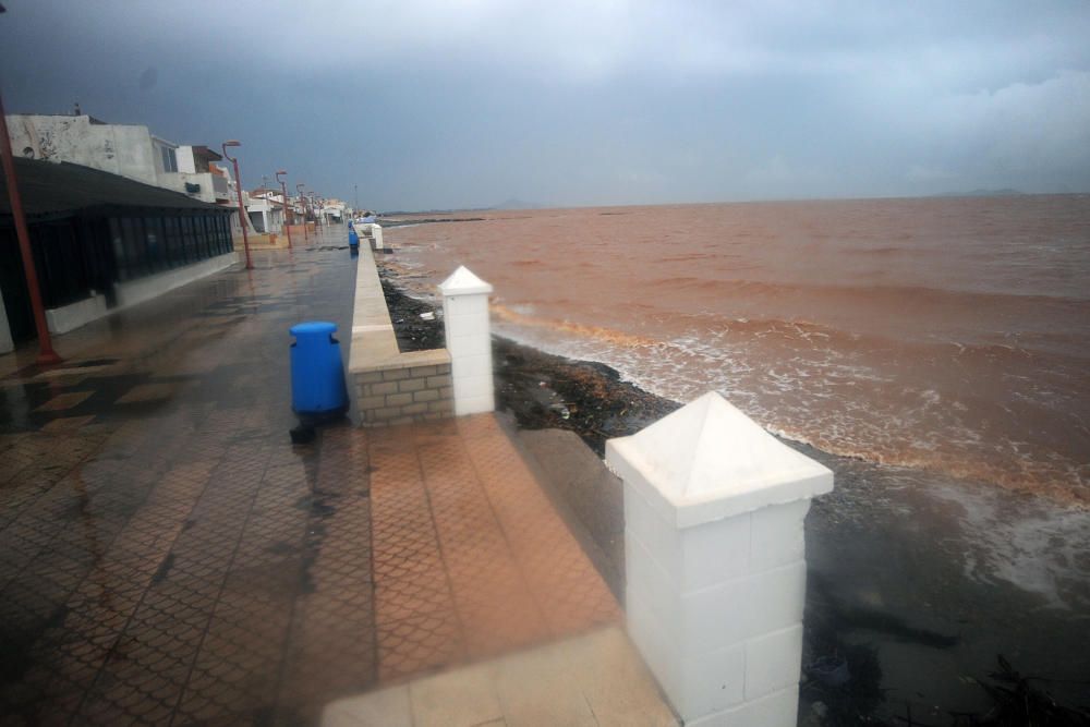 Las consecuencias de las lluvias en el Mar Menor