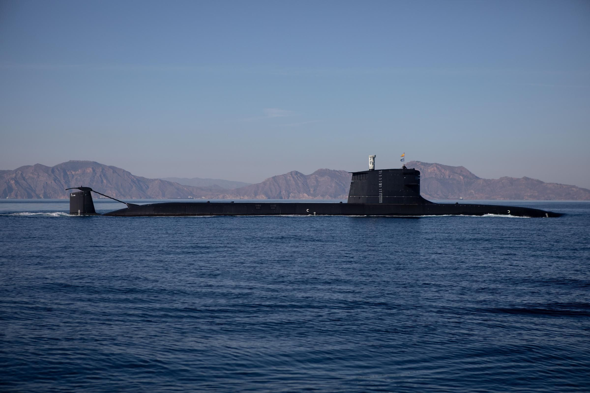 Últimas pruebas del submarino S-81 en Cartagena