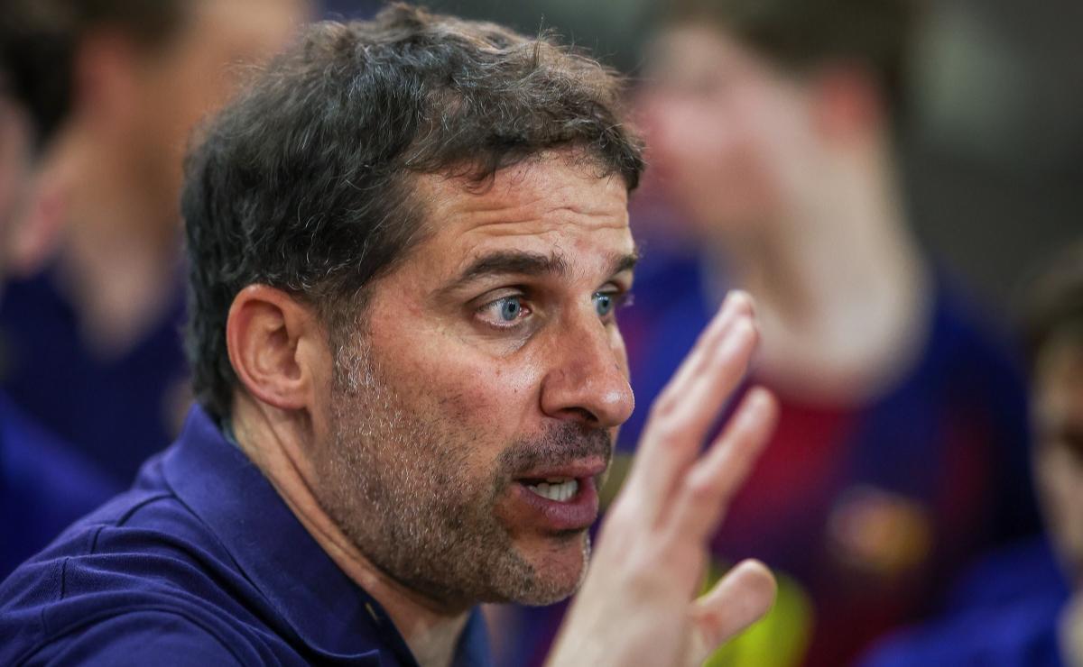 Dani Ariño, entrenador del filial barcelonista
