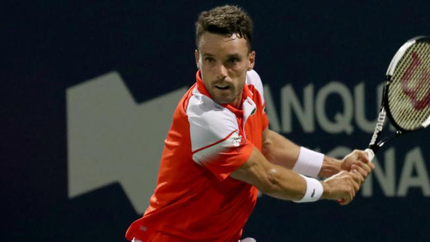 Roberto Bautista, en el partido de octavos ante Gasquet.