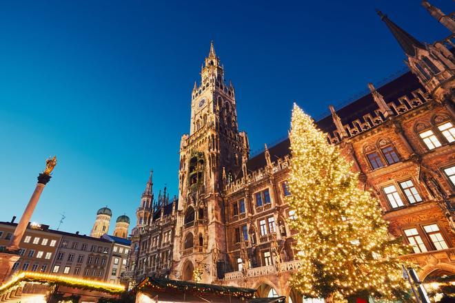 Múnich, Alemania, arbol navidad