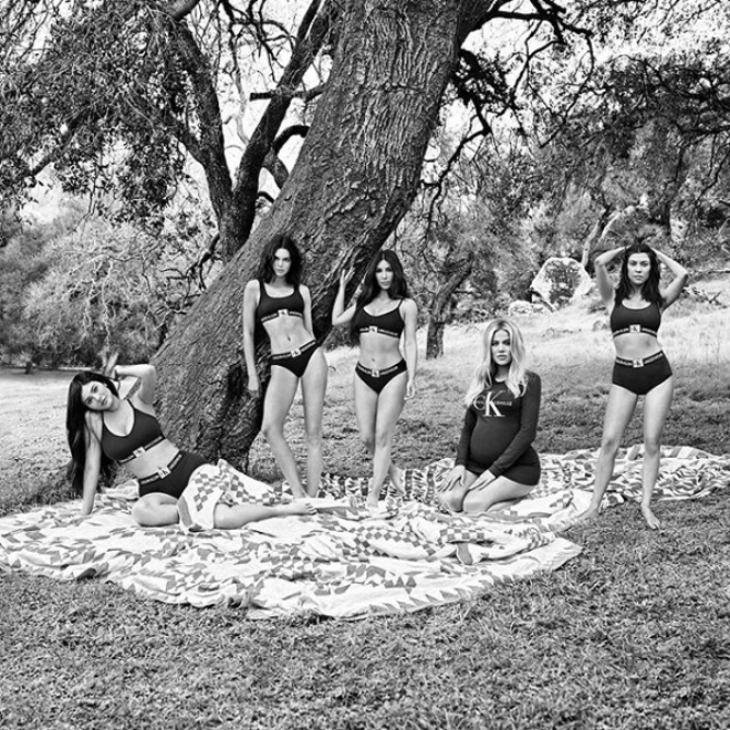 Las Kardashian en la campaña de Calvin Klein