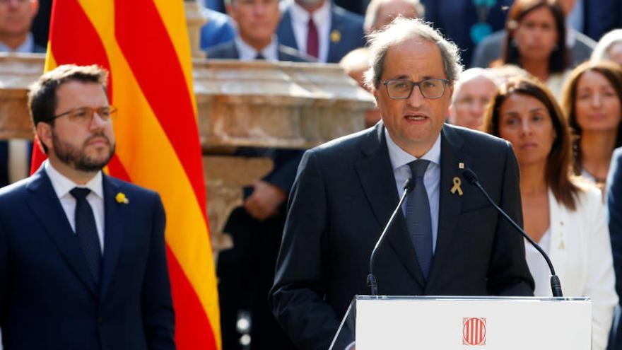 Torra promete &quot;avanzar&quot; hacia la &quot;república catalana&quot;
