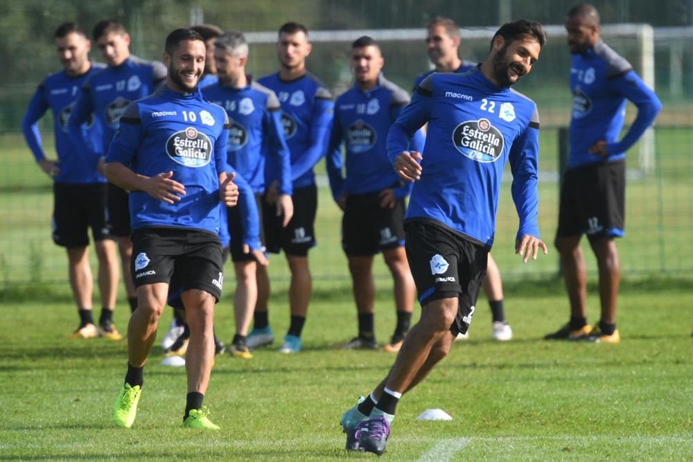 Entrenamiento y lista antes de medirse al Espanyol