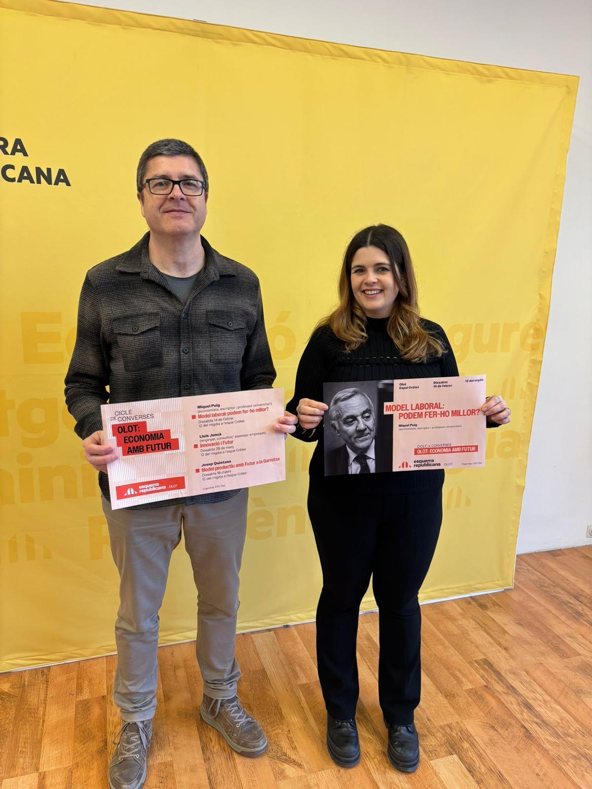 Josep Granados i Susana Pagès, presentant el cicle republicà
