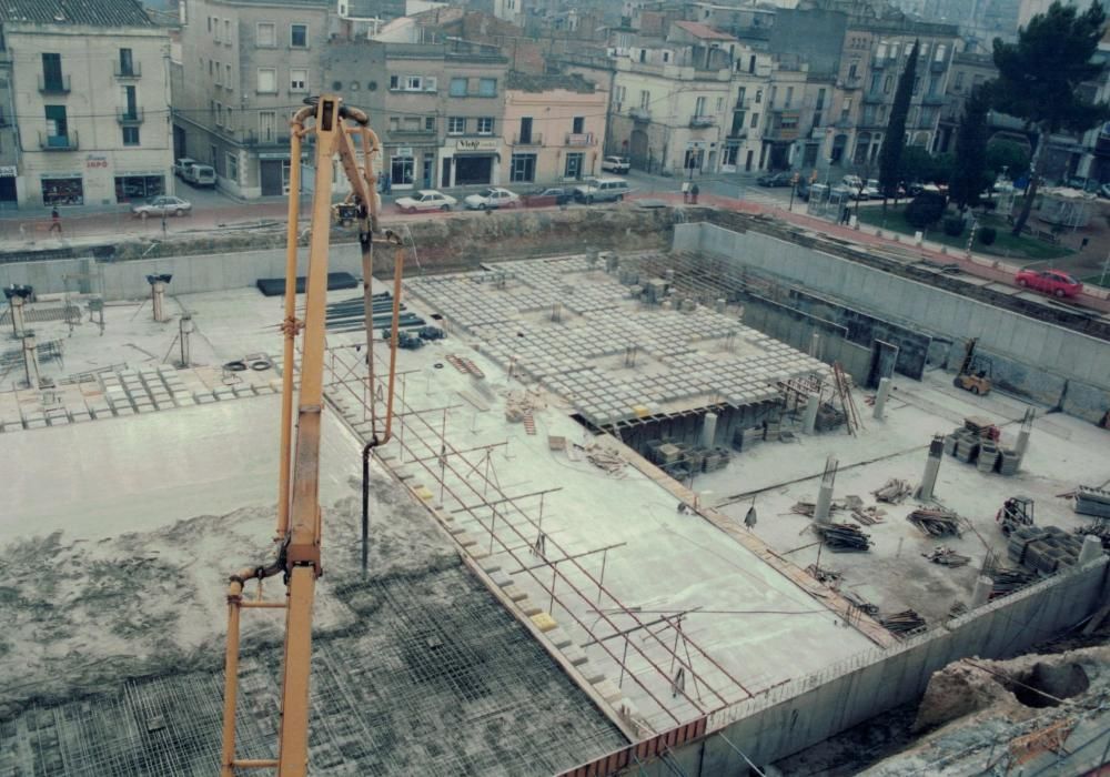 El procés de construcció de la plaça Catalunya