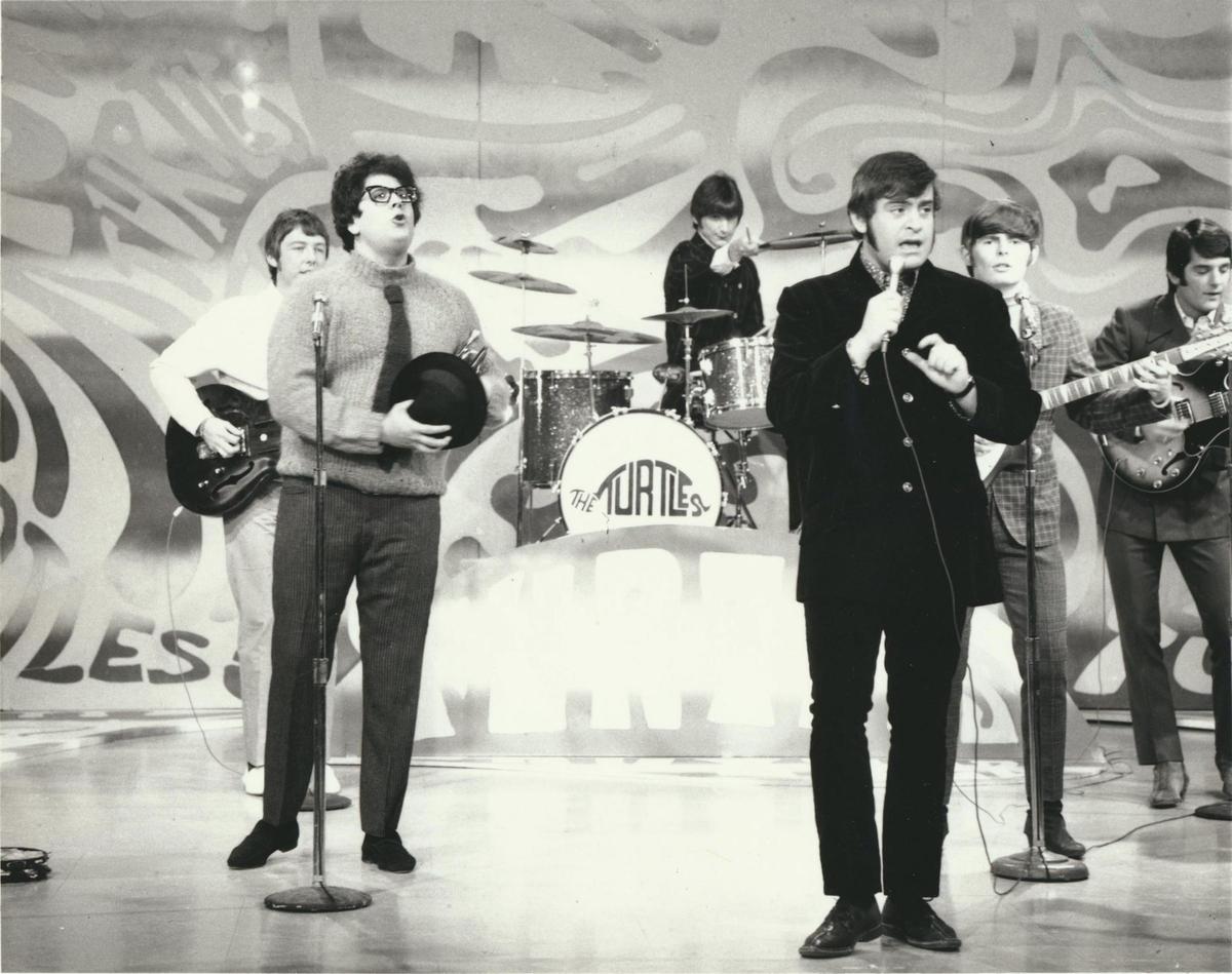 La banda The Turtles, durante una actuación en The Ed Sullivan Show.