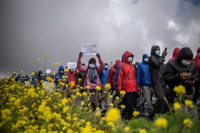 Manifestación en Tenerife contra las políticas migratorias