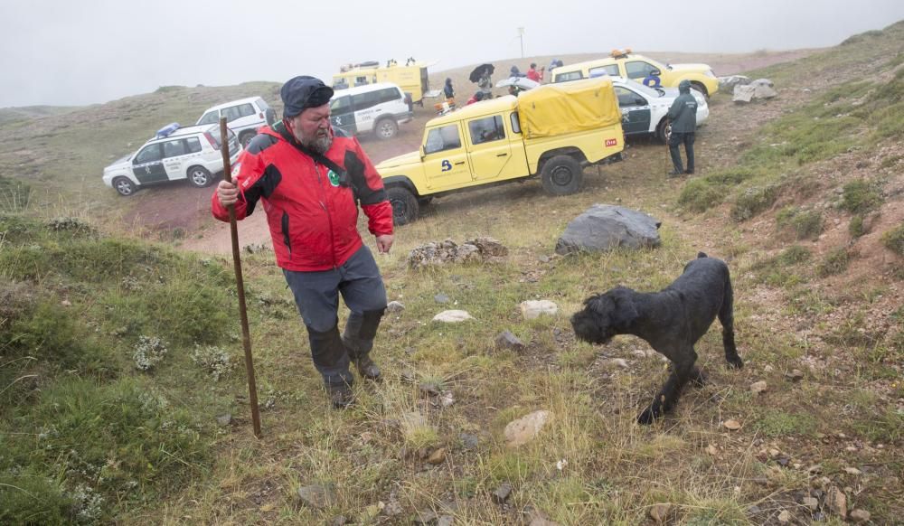 Rescate del montañero desaparecido en Somiedo