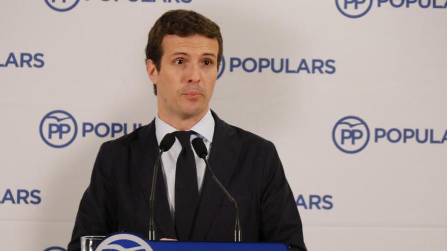 Casado, en roda de premsa