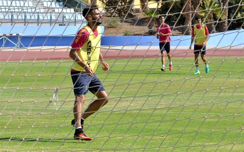 Fase final del entrenamiento de la UD Las Palmas