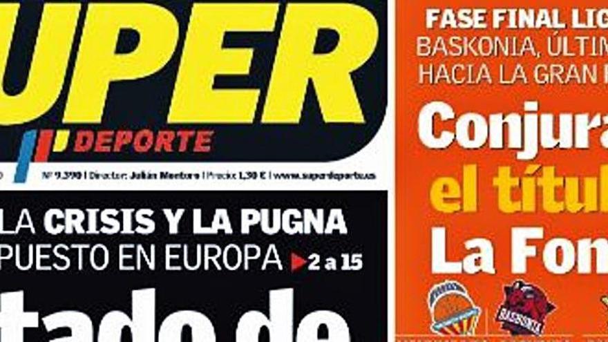 Esta es la portada de SUPER de este domingo