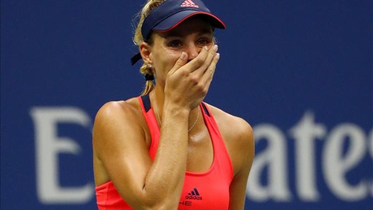 Angelique Kerber se emocionó con su segundo título de Grand Slam