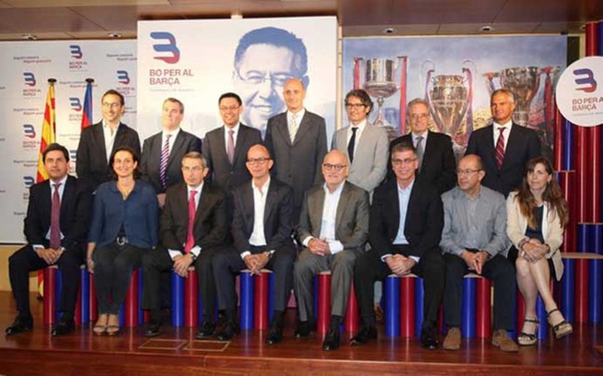 Oriol Tomàs, Emili Rousaud, Josep Maria Bartomeu, Jordi Moix, Jordi Monés, Silvio Elías, Javier Bordas, Enrique Tombas, Maria Teixidó, Pau Vilanova, Jordi Cardoner, Carles Vilarrubí, Jordi Mestre, Manel Arroyo y Susana Monge