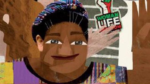 Rigoberta Menchú, a la il·lustració del calendari. | Laura Romero Pereira