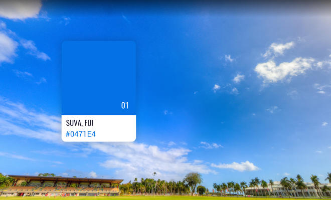 Suva, Fiji, cielo azul