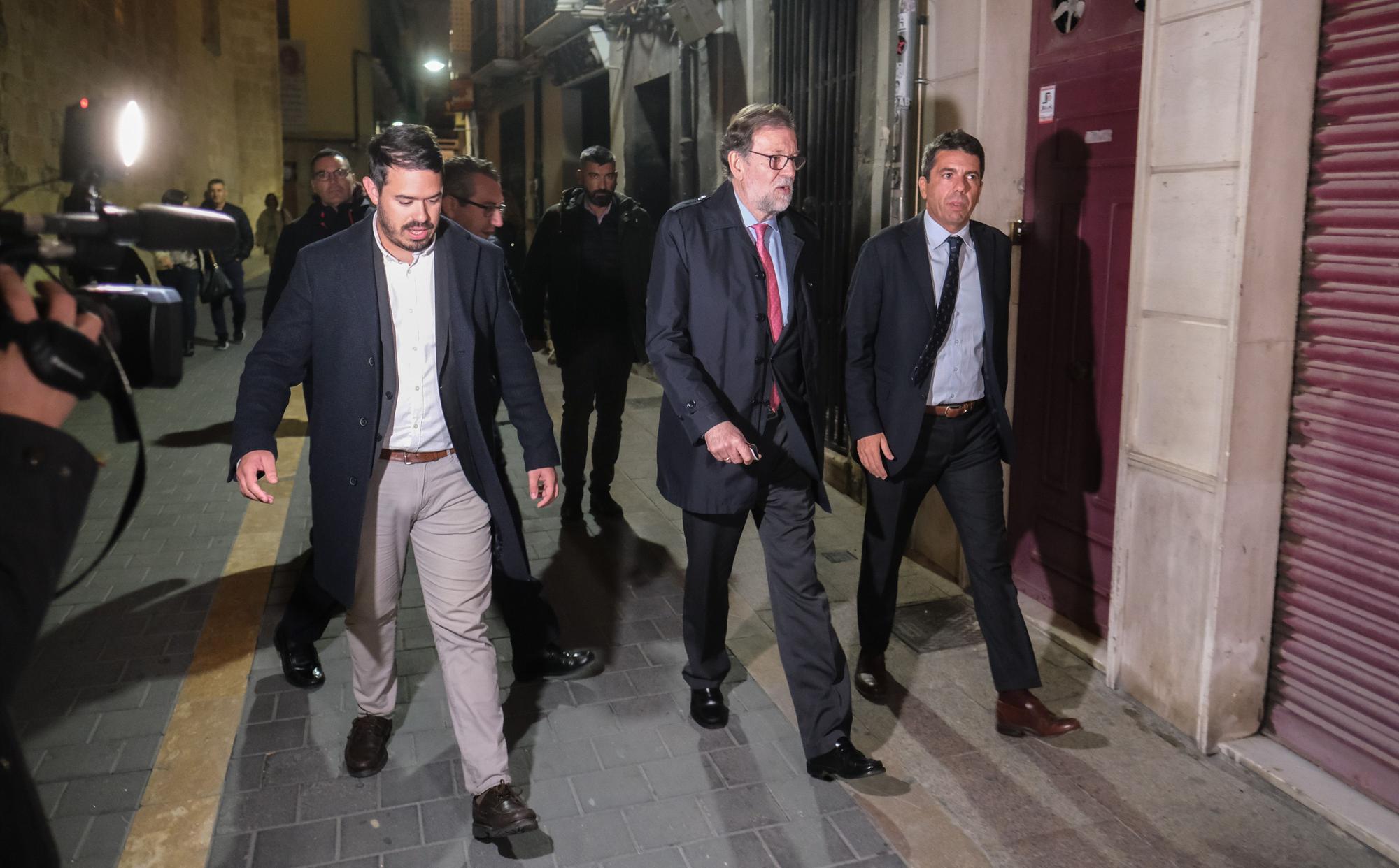 El expresidente Mariano Rajoy visita Villena con motivo del acto de presentación del nuevo candidato a la alcaldía Miguel Ángel Salguero