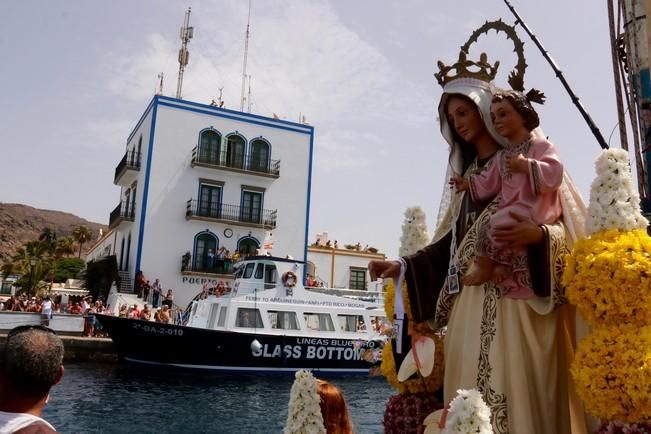 Procesión Marítima de la Virgen del Carmen de Arguineguín al Puerto de Mogán 2016