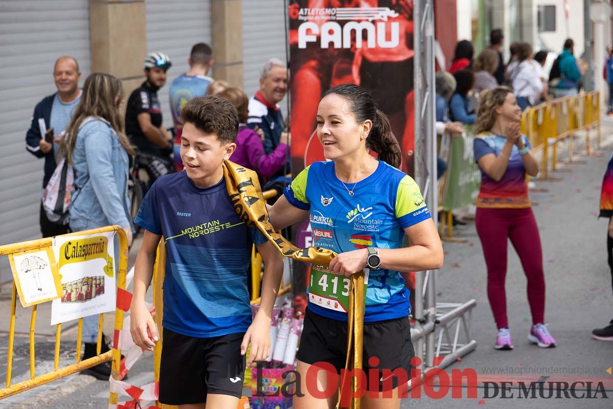 Carrera Popular Urbana y de la Mujer de Moratalla ‘La Villa, premio Marín Giménez (línea de meta)