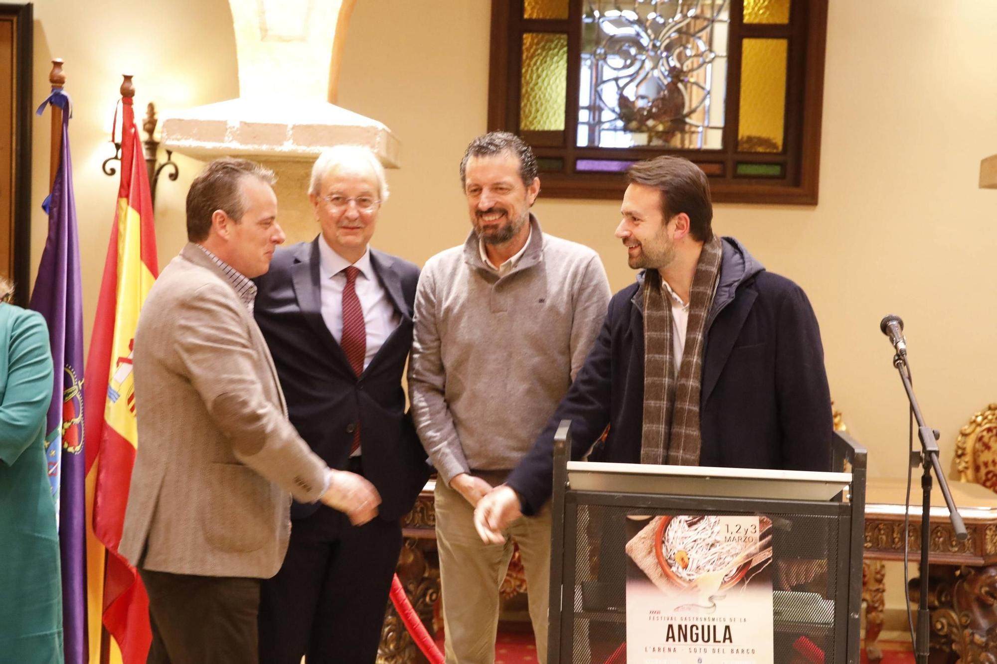 EN IMÁGENES: Así ha sido la presentación del Festival Gastronómico de la Angula en Soto del Barco