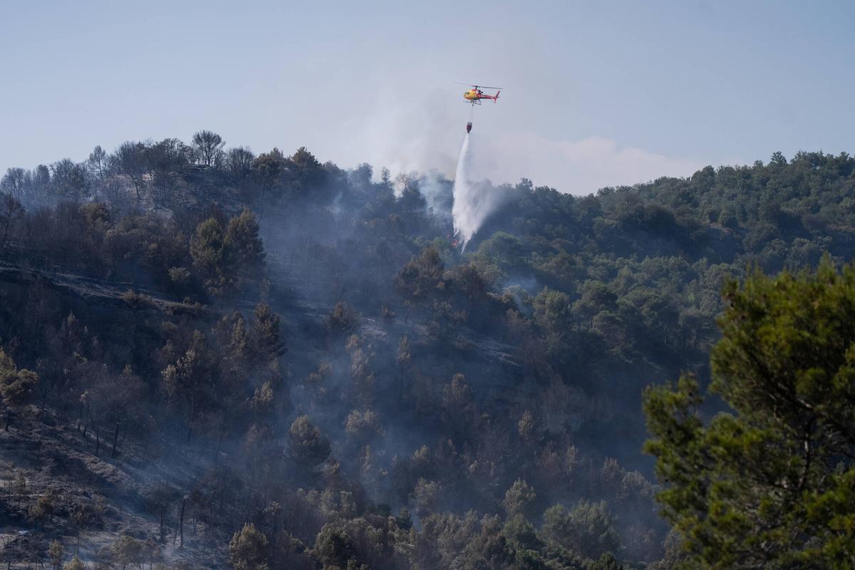 Incendi a Sant Quirze Safaja