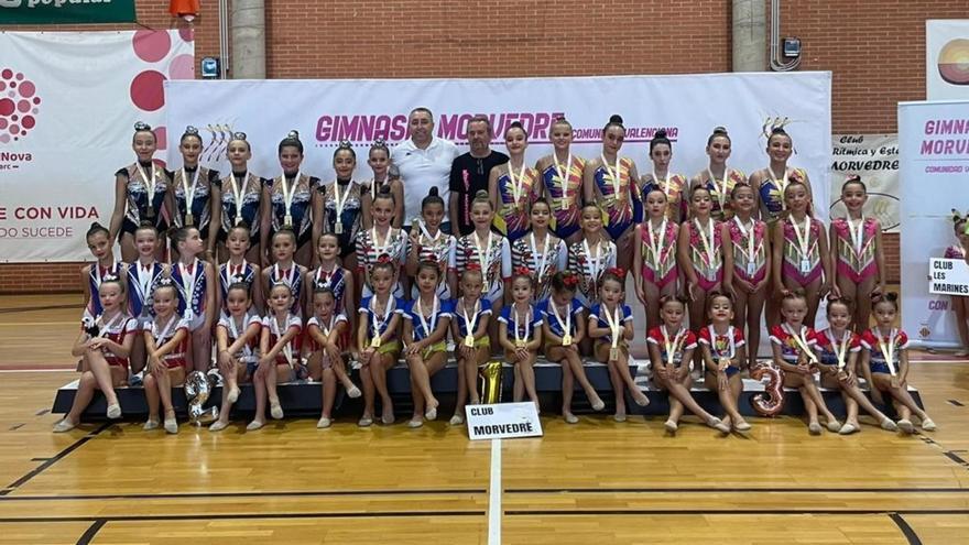 Sagunt se mueve al ritmo que marca la gimnasia rítmica