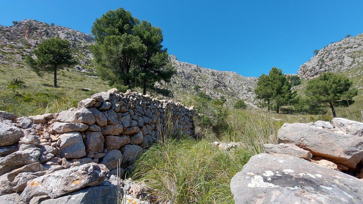 Naveta de Ses Sinies: Überreste eines länglichen Gebäudes aus der Bronzezeit (1.800 – 1.000 v.Chr.).