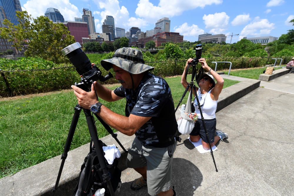 Las espectaculares imagen del eclipse de sol en Estados Unidos