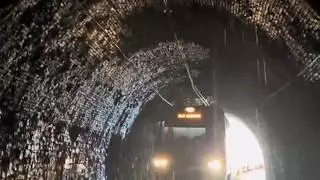 UGT sobre el túnel de la RL4 donde llueve dentro: "Quien determinó que se podía pasar de Calaf a Cervera en tren no tenía conocimientos"