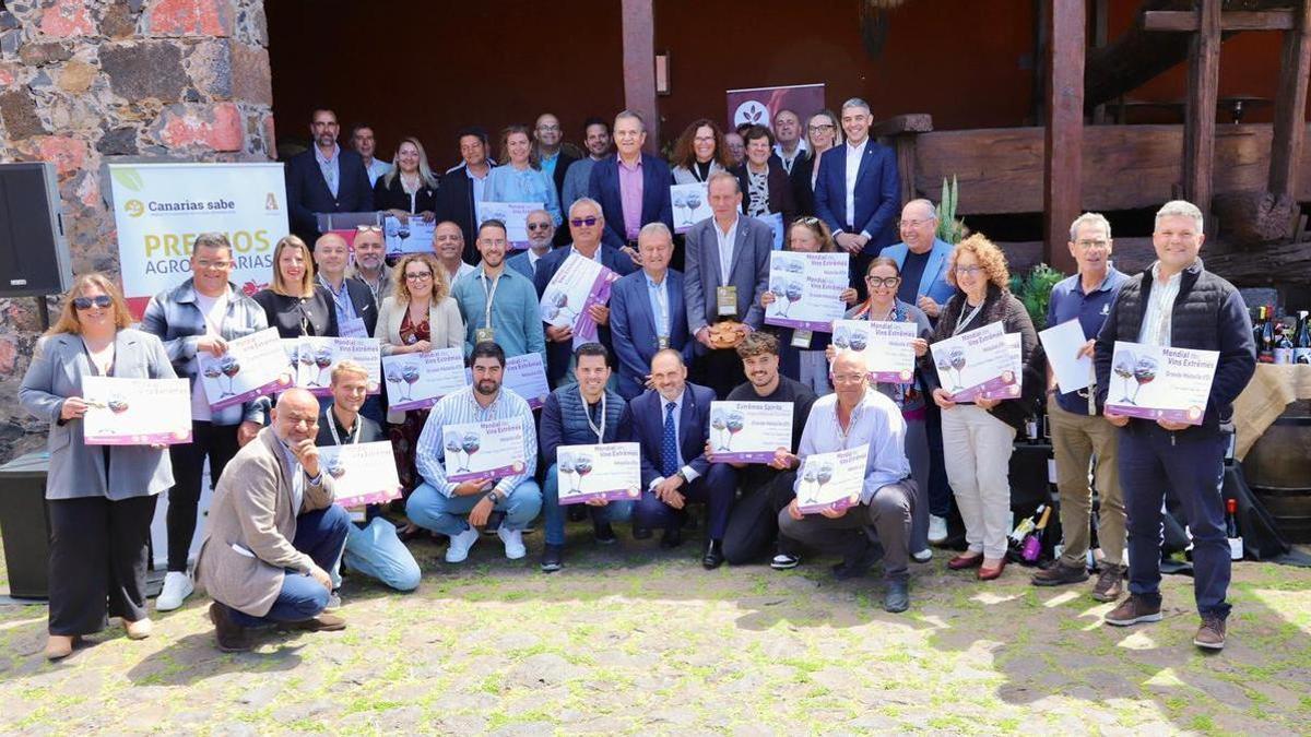 Galardonados en  la 33ª edición del “Mondial des Vins Extrêmes” en La Casa del Vino de El Sauzal.
