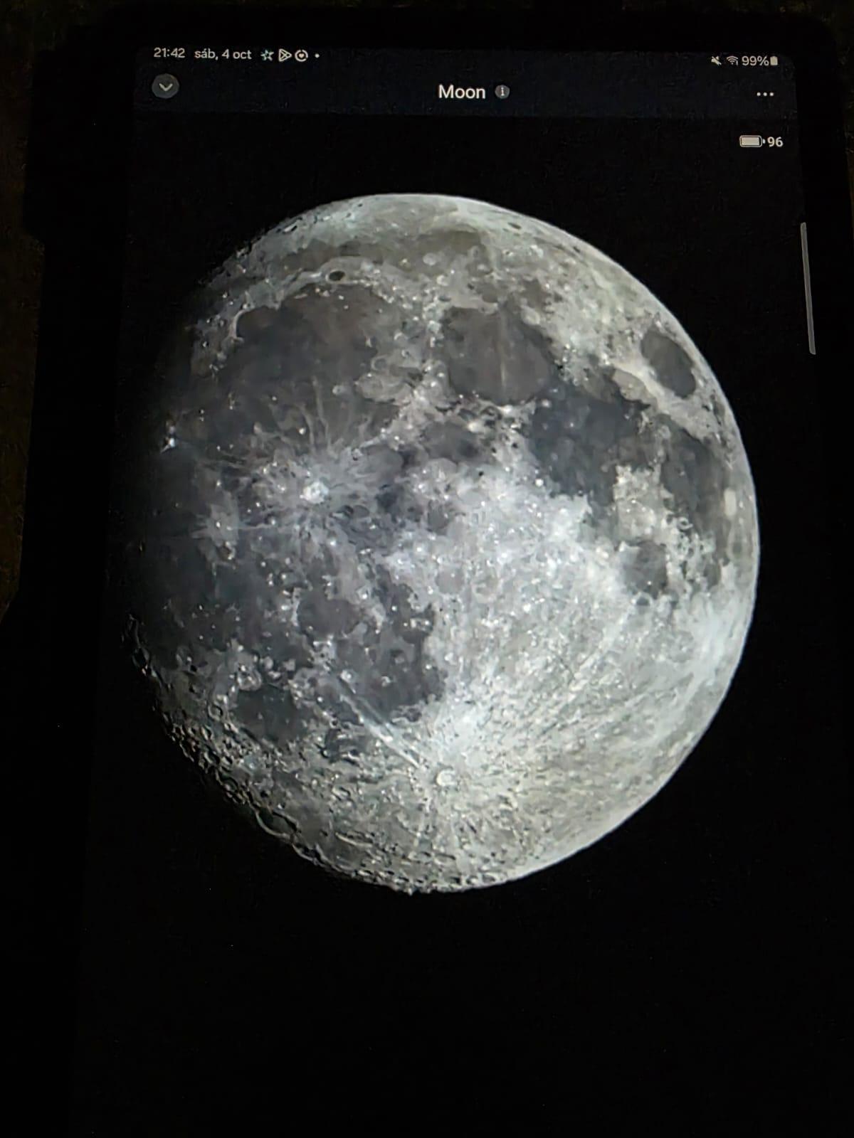 El material de Vega permitía ver el relieve del satélite.