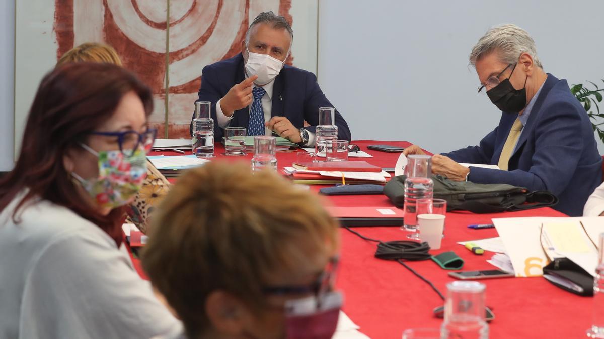 Reunión del Consejo de Gobierno de este jueves, presidido por Ángel Víctor Torres.