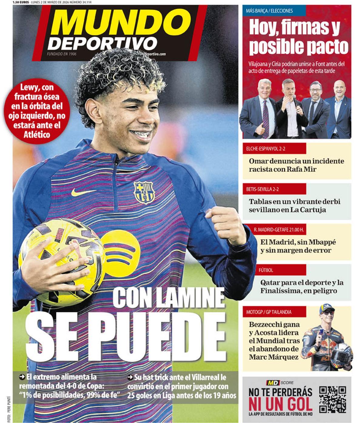 Estas son las portadas de la prensa deportiva de hoy Estas son las portadas de la prensa deportiva de hoy