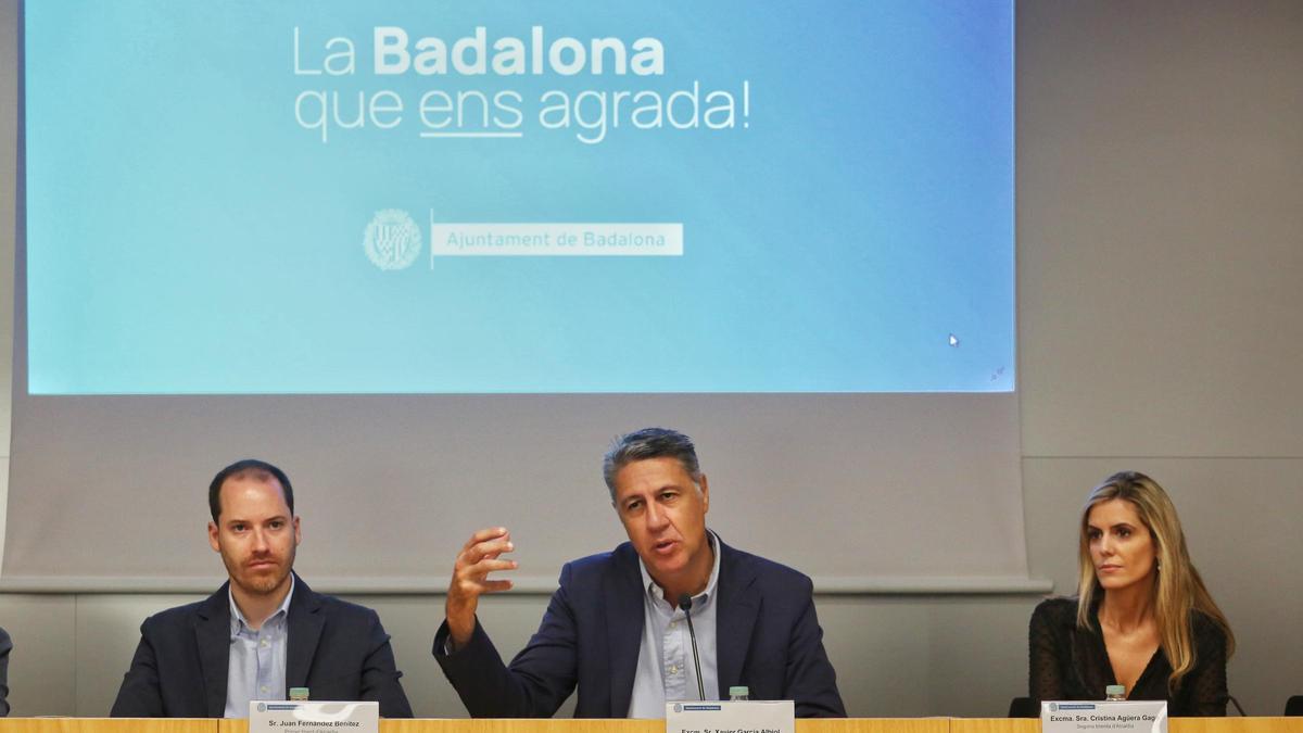 Rueda de prensa del alcalde de Badalona, Xavier Garcia Albiol, sobre los primeros 100 días del mandato