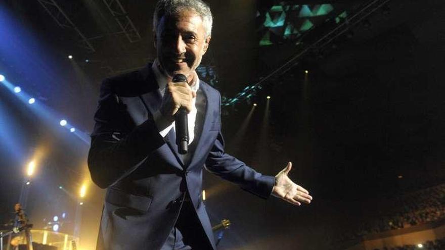 El cantante Sergio Dalma en un concierto en A Coruña.