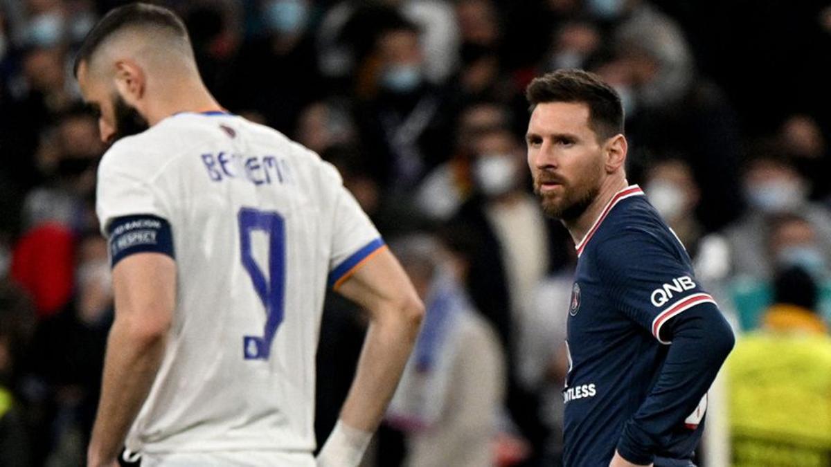 Leo Messi, junto a Benzema.