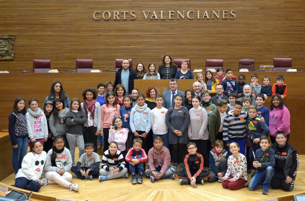 Escolars es convertixen en diputats en les Corts