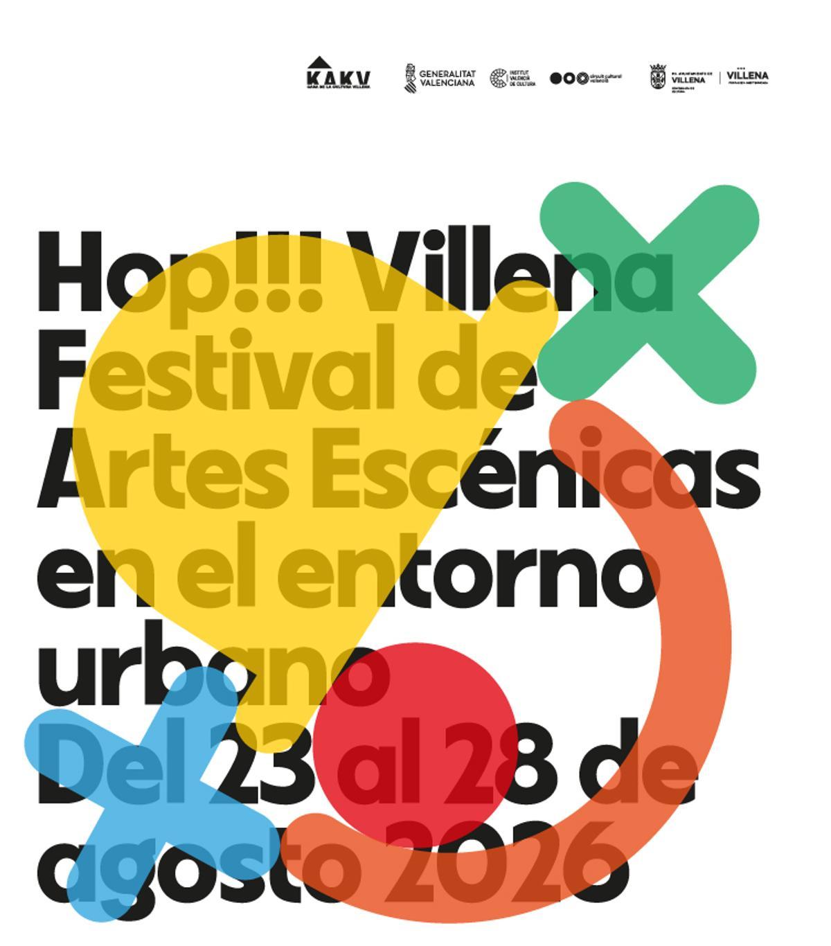 Cartel del festival HOP! Villena