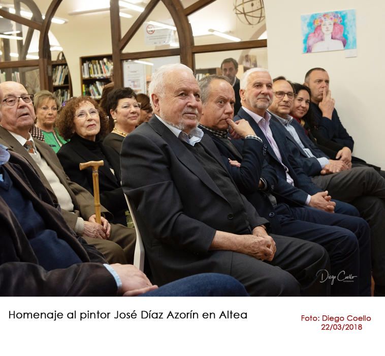 El pintor José Díaz Azorín, homenajeado en Altea