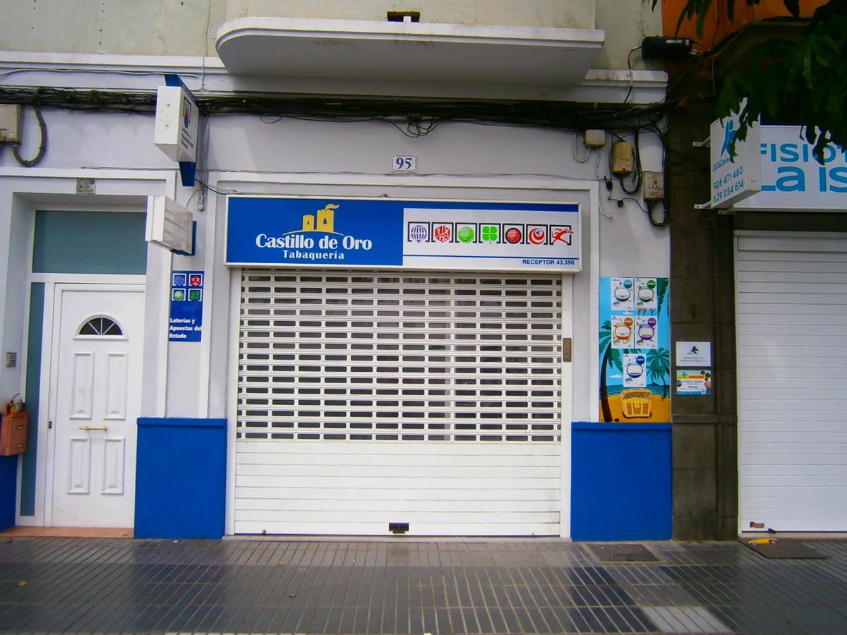 Despacho receptor de Loterías y Apuestas del Estado situado en la calle Juan Rejón de Las Palmas de Gran Canaria.jpg.