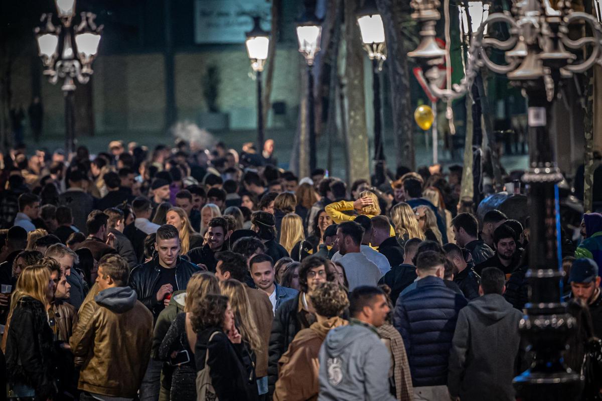 Ambiente en la zona del Born