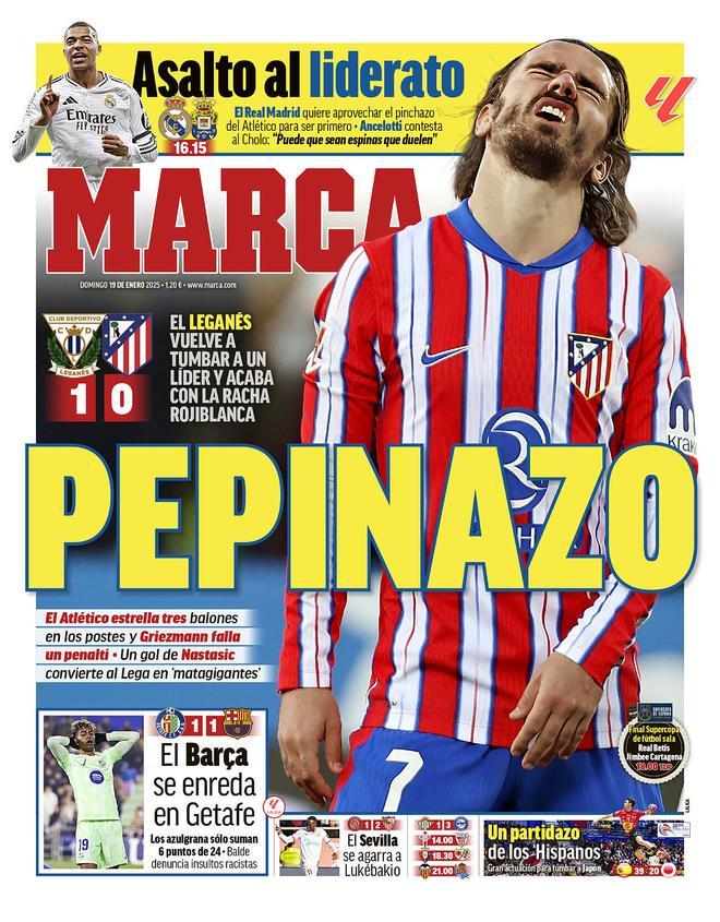 Estas son las portadas de la prensa deportiva de hoy, domingo 19 de enero del 2025