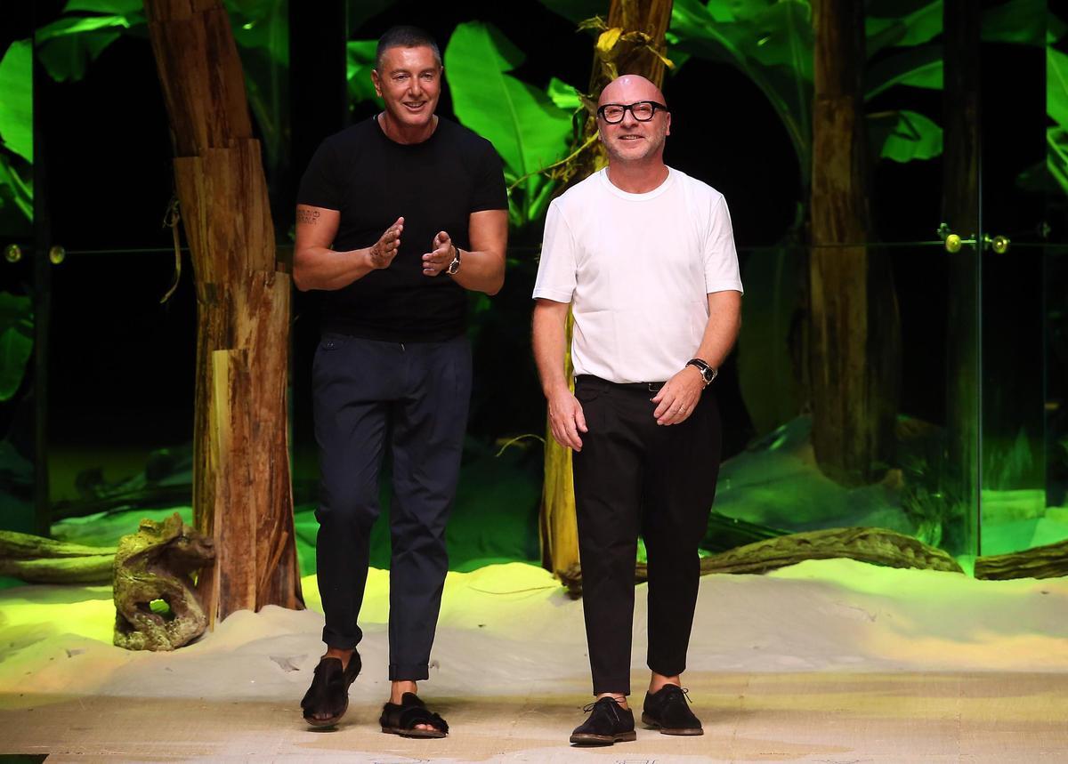 Los diseñadores italianos Stefano Gabbana y Domenico Dolce.