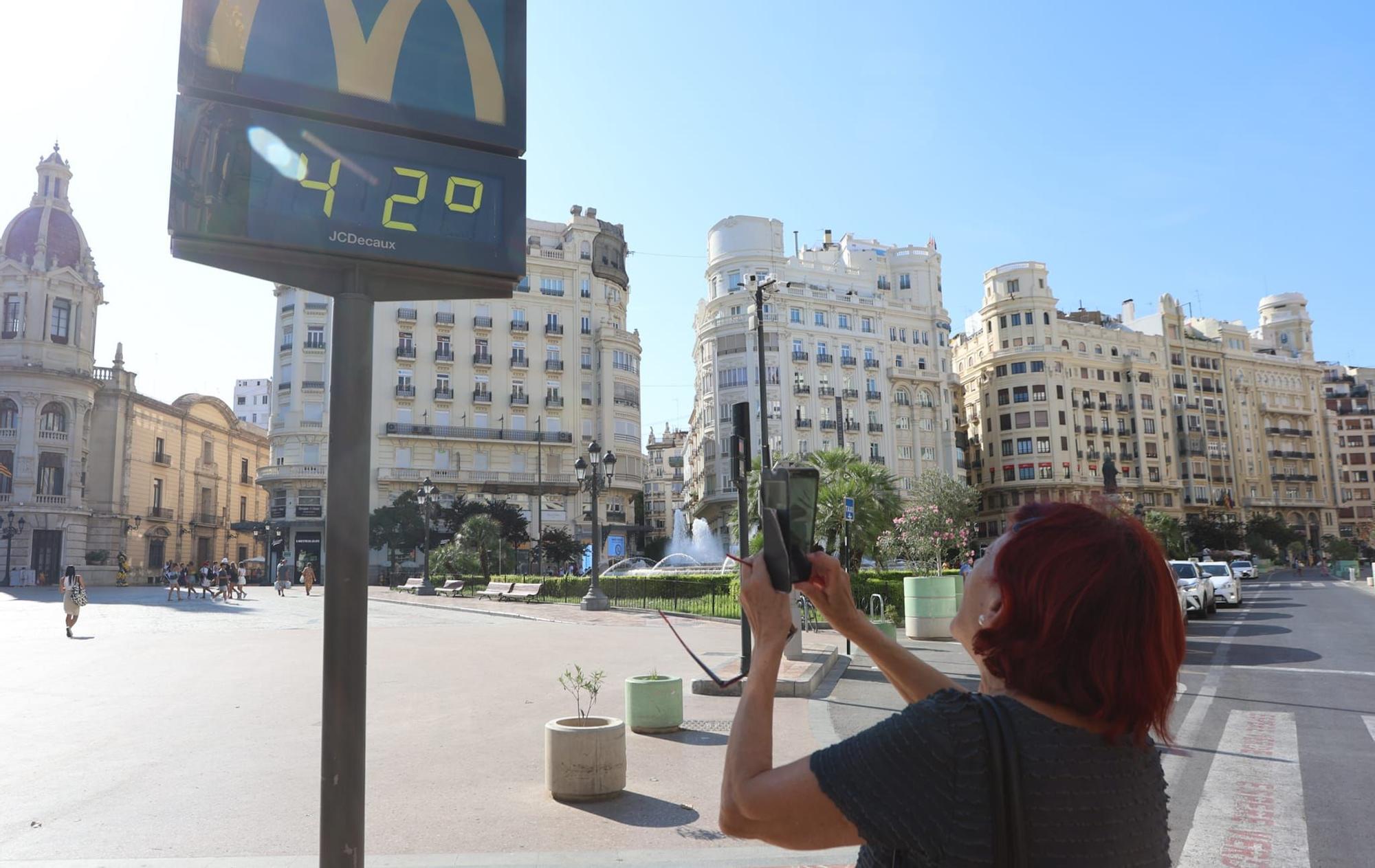 Valencia llega a unas temperaturas de récord