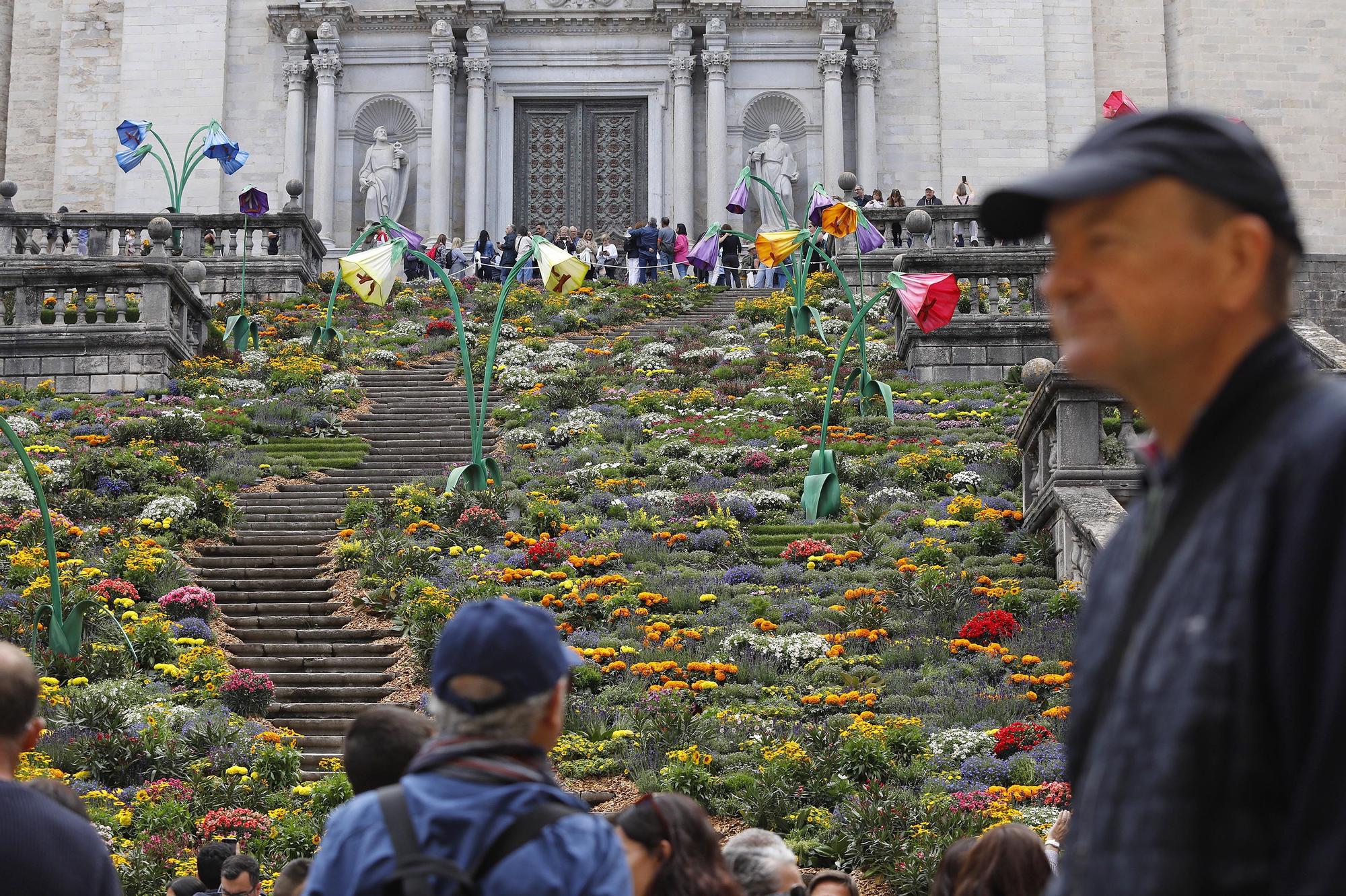 Allau de visitants a Temps de Flors : 14 de maig de 2023