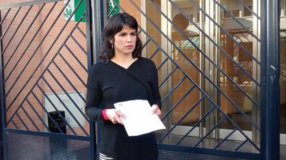 La candidata andaluza de Podemos, Teresa Rodríguez, ha presentado una queja contra TVE.