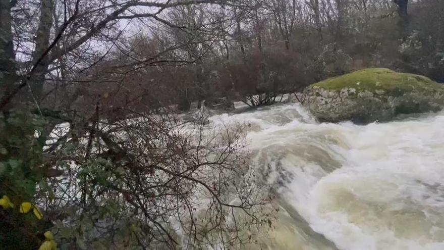 VÍDEO | La situación se complica en Sanabria: el río Tera, a punto de desbordarse